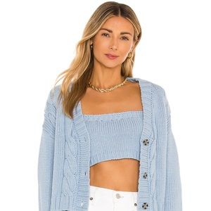 Lu Cardigan Sweater in Baby Blue by Callahan (NEW WITH TAGS)